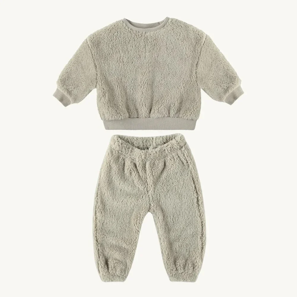NWT - Rylee + Cru teddy pewter set - Picture 1 of 3